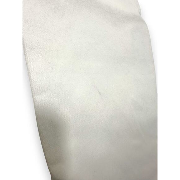 BEBE Optic White Skinny Jeans With zipper Details Size 29 - Picture 13 of 15